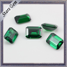Хорошее качество Прямоугольник Форма Зеленый Синтетический Nano Gemstone
